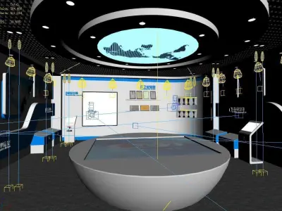 Exhibition - Area - 11X7-3DMAX2010-011 3D model