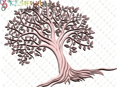 Tree stl model of life svg cut file 3D print model