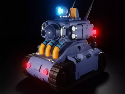Toy Tank 3D Model 3D model