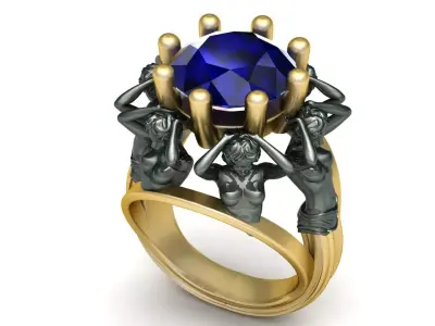 Mens Ring Jewelry 3D print model