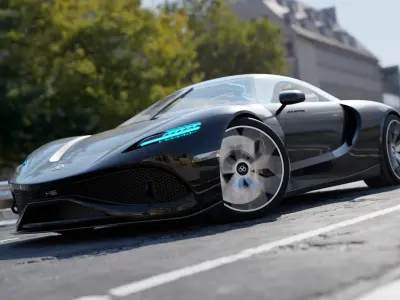 JULIETTA 3D CAR MODEL 3D model