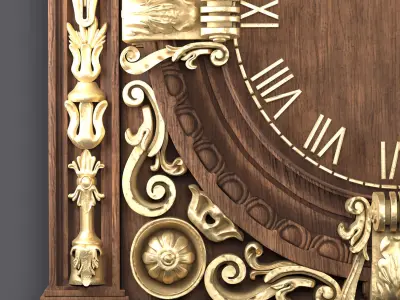 Classic Ornamental Clock 3D model