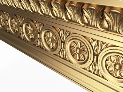 Ornament Element Molding 011 Low-poly 3D model