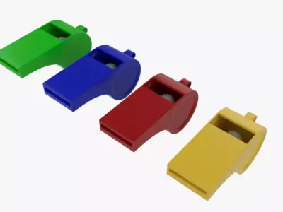Whistle Low-poly 3D model