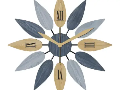 Flora wall clock 3D model