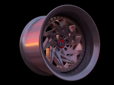 Car Wheel - Brada Tr-V  3D model