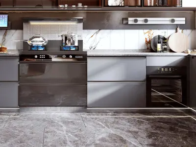 Luxury Kitchen Modern 3D model