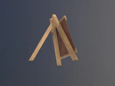 Chalk Stand 3d model Low-poly 3D model