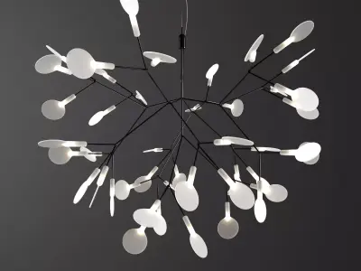 Chandelier Moooi Heracleum II Small BLACK 3D model