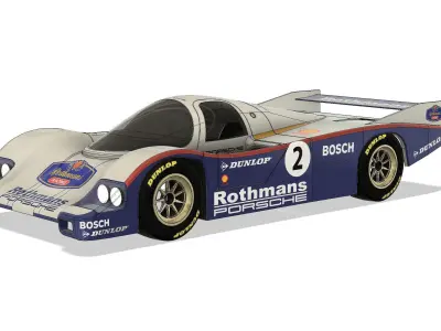 PORSCHE 962 ROTHMANS 1985 LE MANS CHAMPION 3D print model