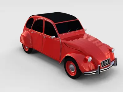 Citroen 2CV rev 3D model