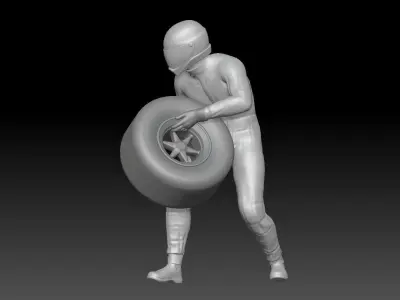 FORMULA ONE PIT STOP 13 3D print model