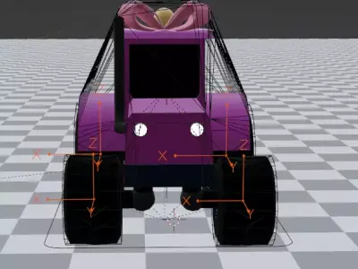 mix traktor Free 3D model