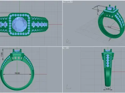 ring code 56 3D print model