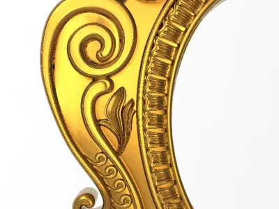 Carved Picture Frame 3D model