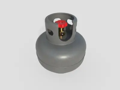 Gas Bottle M4 Low-poly 3D model