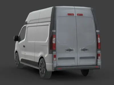 Nissan NV300 Van L2H2 2022 Low-poly 3D model