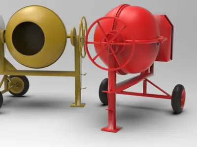 cement mixer 3D model