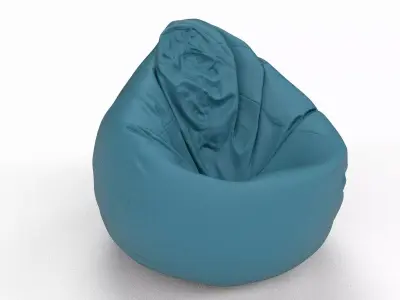 Bean Bag Low-poly 3D model