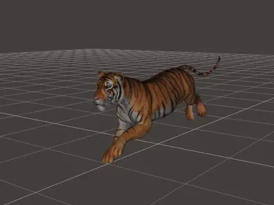 ultimate tiger rigged 3D model