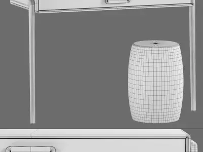 La Redoute Interieurs Colas Vintage Console Desk 3D model