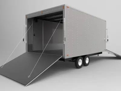 Snowmobile Trailer 3D model