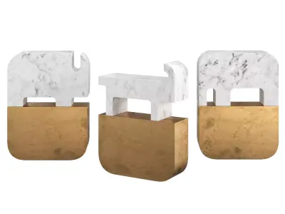 Fossili Triptych by Gumdesign 3D model