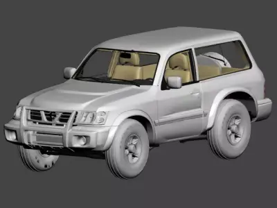 Nissan Patrol one door 3D model
