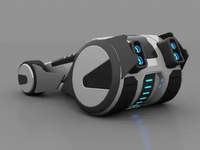 Sci-fi vehicle 3D model