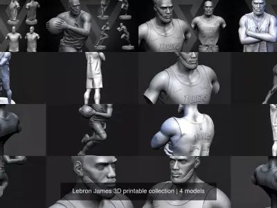 Lebron James 3D printable collection