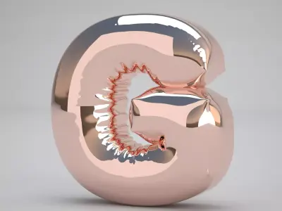 G Balloon Copper 3D model