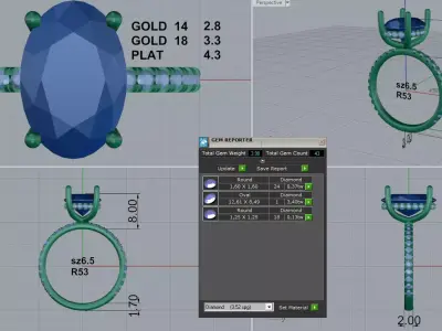 Engagement Ring 3D print model