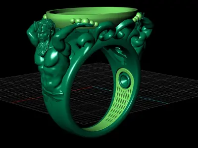 ring poseidon 3D print model