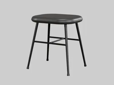 Spine Metal Base Stool-Model 1938 v-01 Low-poly 3D model