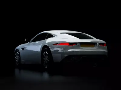 Jaguar sports car 3D model