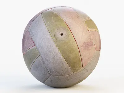 Old Volley Ball PBR 3D model