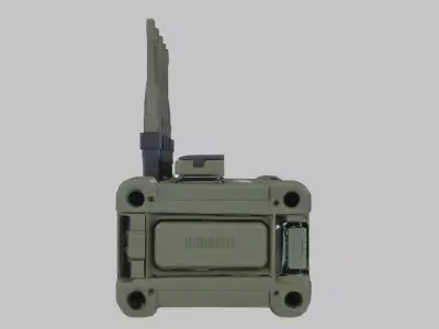Military Radio Communication DeviceMilitary Radio Low-poly 3D model