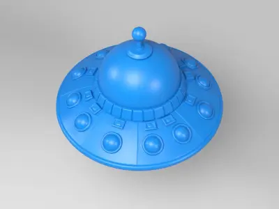 Cartoon UFO 3D print model