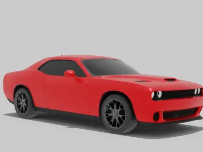 Dodge hellcat car 3D model