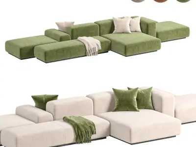 Prostoria Sofa Klaster Modular Sofa By Dasmoebel 3D model