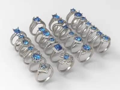 Ring pack 3D print models 3D print model