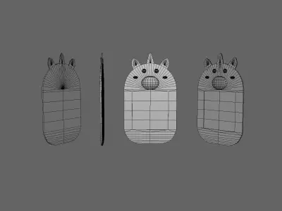 Unicorn Frames Low-poly 3D model