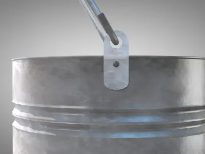 Construction - iron bucket 3D model