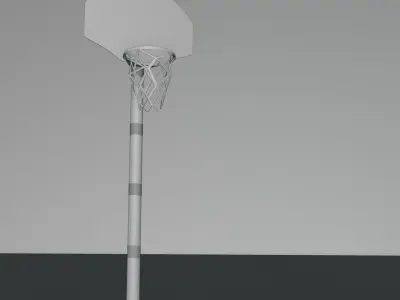 Basketball Hoop Low-poly 3D model