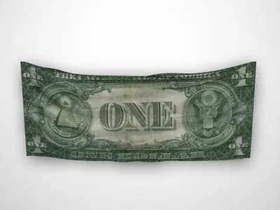 dollar flag Free 3D model