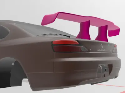 Yashio Factory GULF GT wing for RC 3D print model