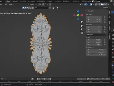 Decor for Wood carving 3D print model