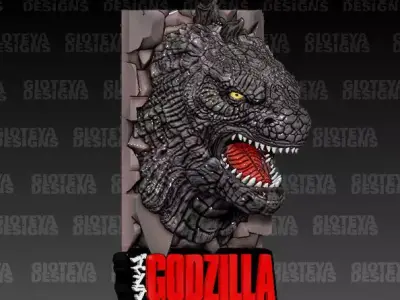 Godzilla Magnet Godzilla Vs Kong 3D model