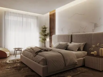 Modern Luxury Villa Interior  Exterior 3D model