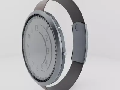 Minimalist Wristwatch 3D Model 3D model